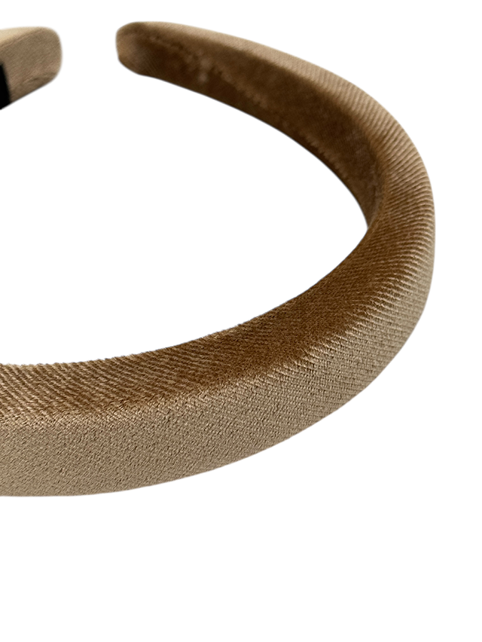 IWOU PROFESSIONAL Ободок для волос Бархат капучино 2см, фото 3