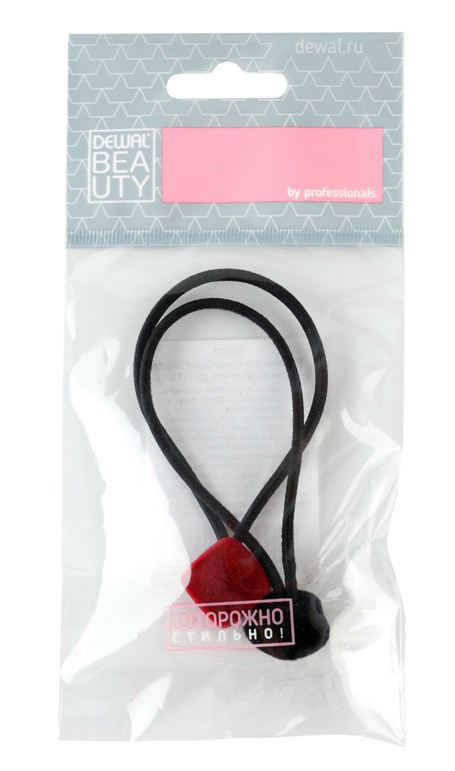DEWAL BEAUTY Резинки для волос цветные, сердечки 2 шт, фото 2