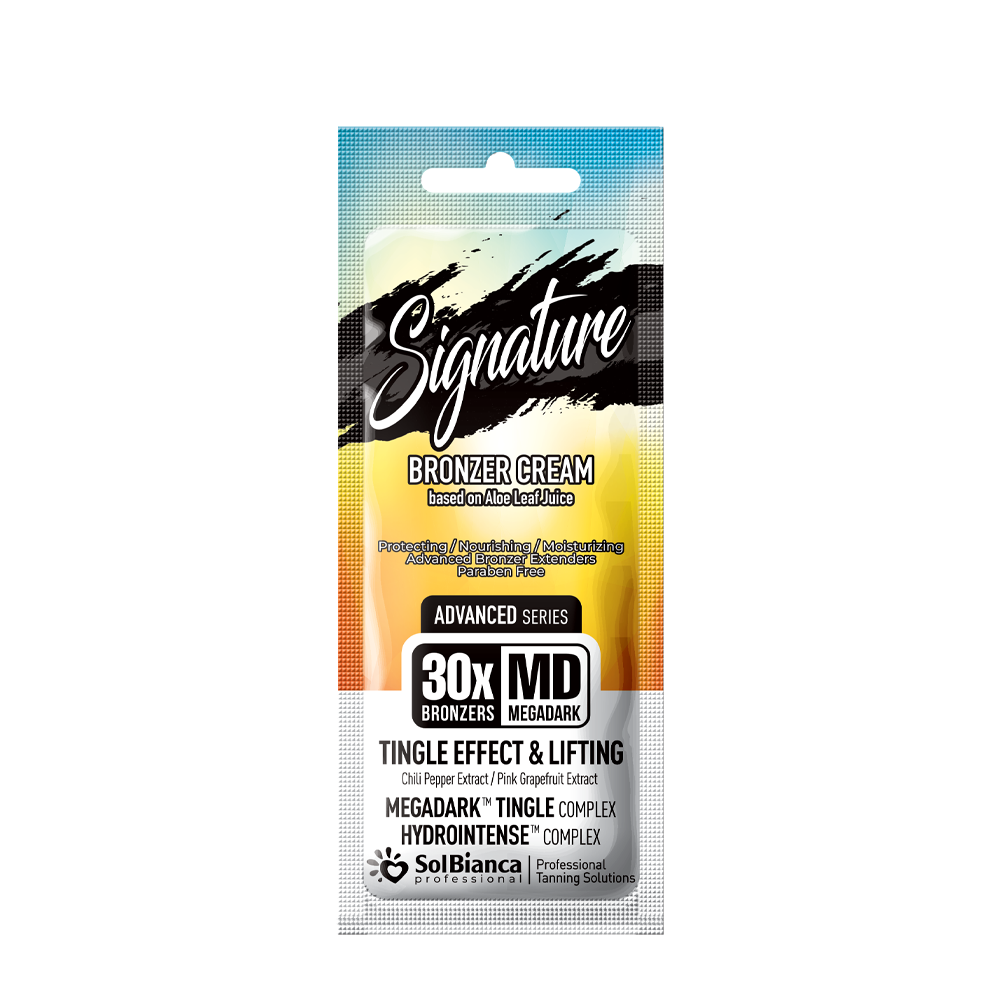 SOLBIANCA Крем-автозагар с тингл-эффектом, перцем чили / Signature 30х bronzer 15 мл, фото 1