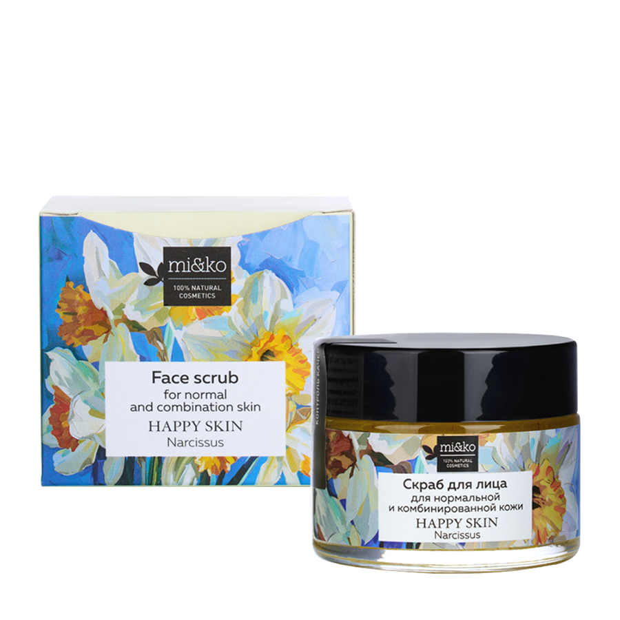 MI&KO Скраб для лица для нормальной и комбинированной кожи / Happy Skin Narcissus 50 мл, фото 2
