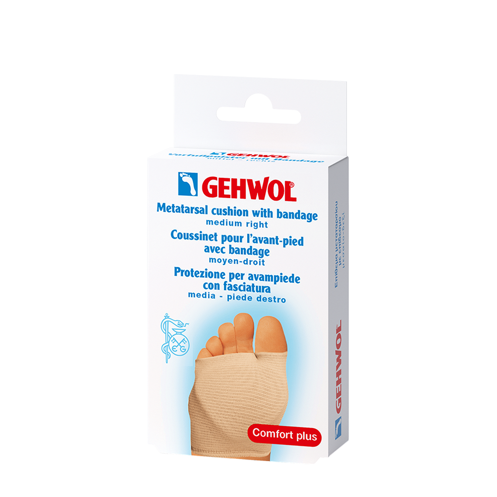 GEHWOL Подушка защитная под плюсну из гель-полимера и бандажа, правая / Gehwol 1 шт, фото 1