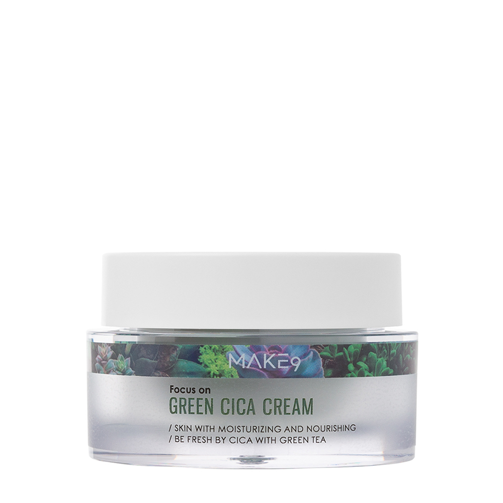 MAKE9 Крем успокаивающий для лица c экстрактом центеллы и зеленого чая / CICA CREAM 50 мл, фото 1