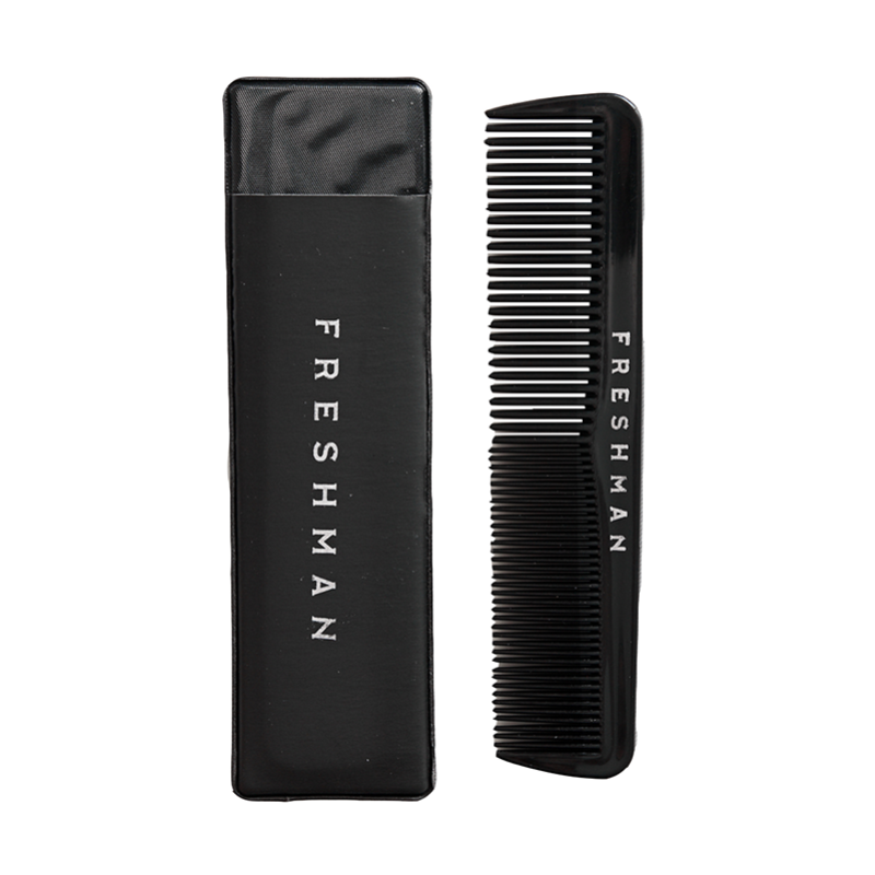 FRESHMAN Расческа-гребень компактная для моделирования и стрижки, размер М / Collection Carbon, фото 1