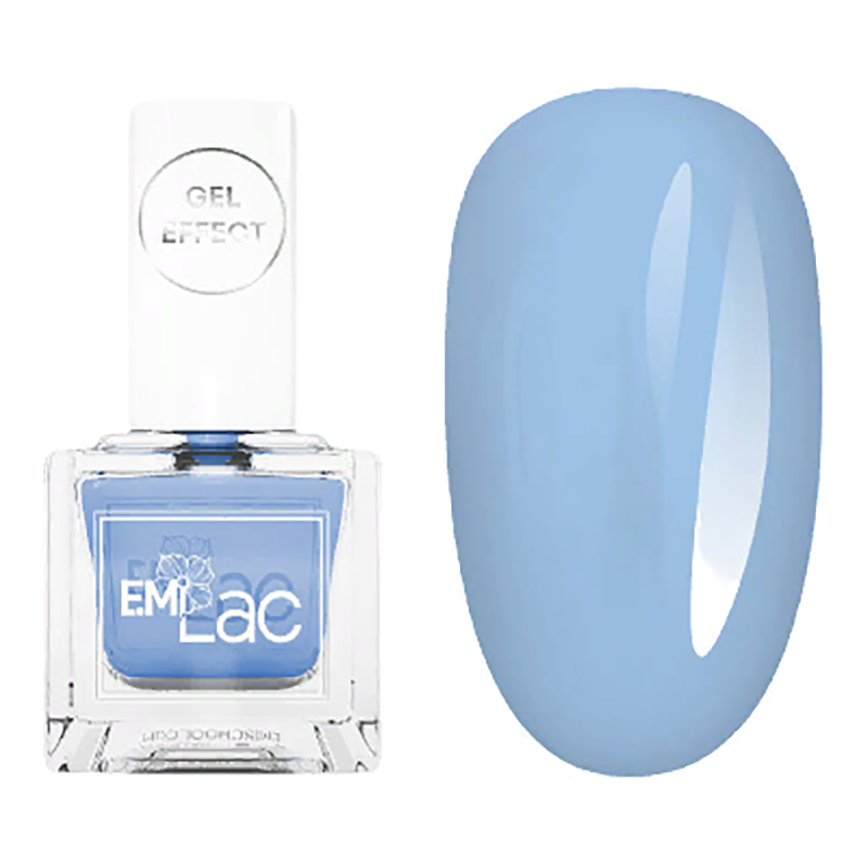 E.MI 043 лак ультрастойкий для ногтей, Василек / E.MiLac Gel Effect 9 мл, фото 3