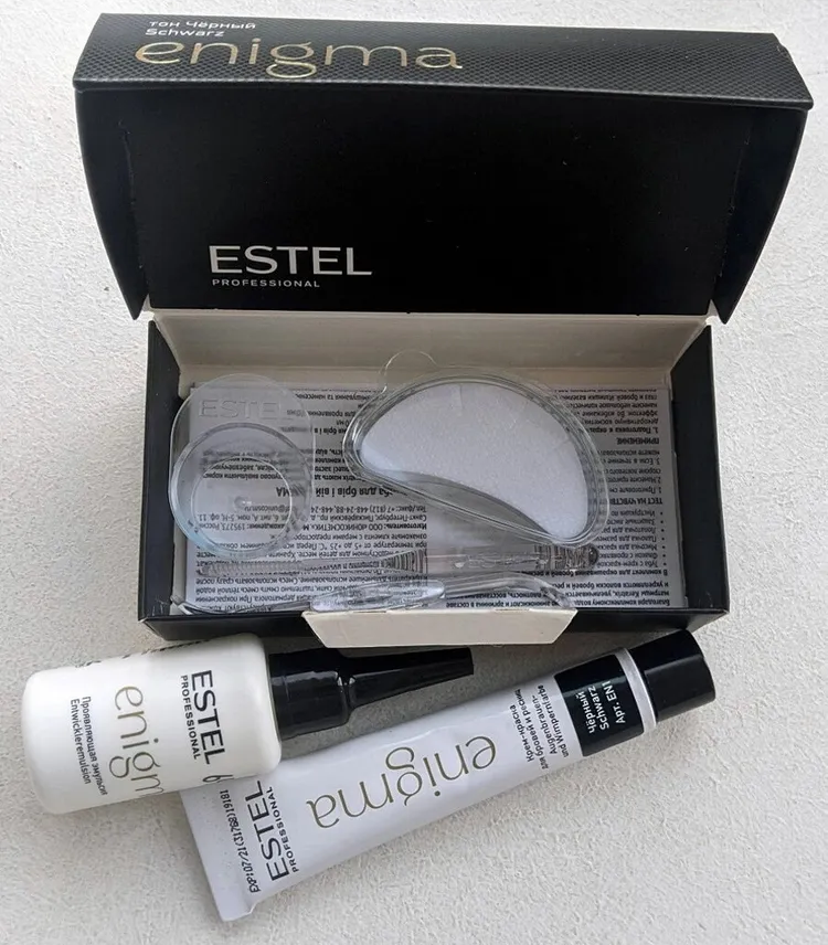 ESTEL PROFESSIONAL Краска для бровей и ресниц, черный / Enigma, фото 2