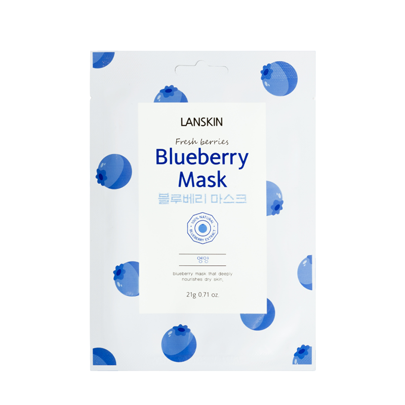 LANSKIN Маска тканевая с голубикой / LanSkin 21 гр, фото 1