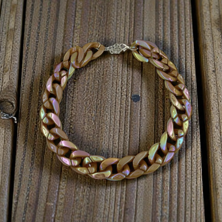 IWOU PROFESSIONAL Ожерелье Цепи глянцевая карамель, фото 4