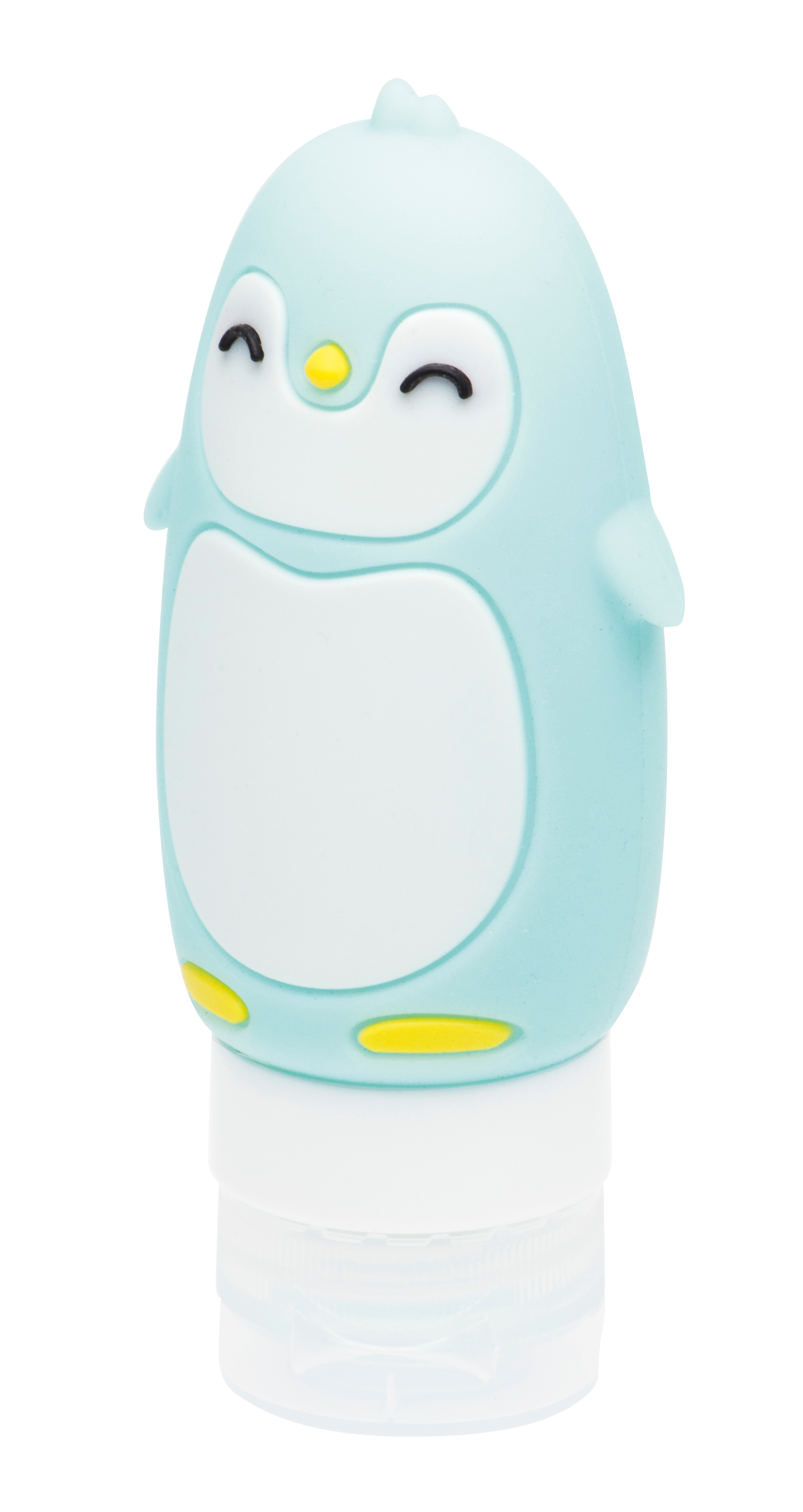DEWAL BEAUTY Баночка дорожная для путешествий Пингвин, цвет ментоловый 90 мл, фото 1