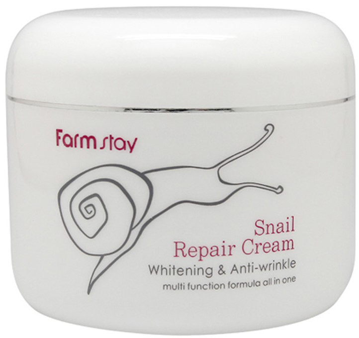 FARMSTAY Крем восстанавливающий с муцином улитки для лица / SNAIL REPAIR 100 г, фото 1