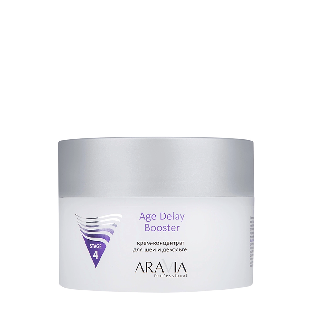 ARAVIA Professional Крем-концентрат для шеи и декольте / ARAVIA Professional Age Delay Booster 150 мл, фото 1