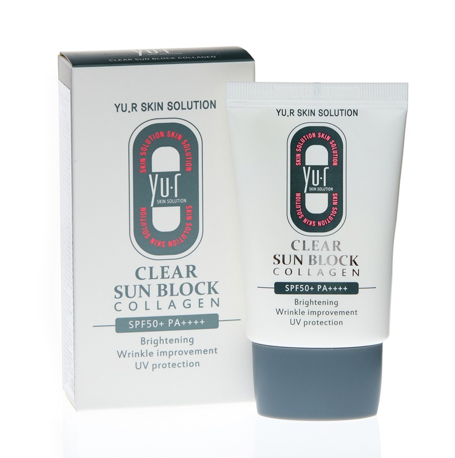 YU.R Крем солнцезащитный / CLEAR SUN BLOCK COLLAGEN 30 мл, фото 1