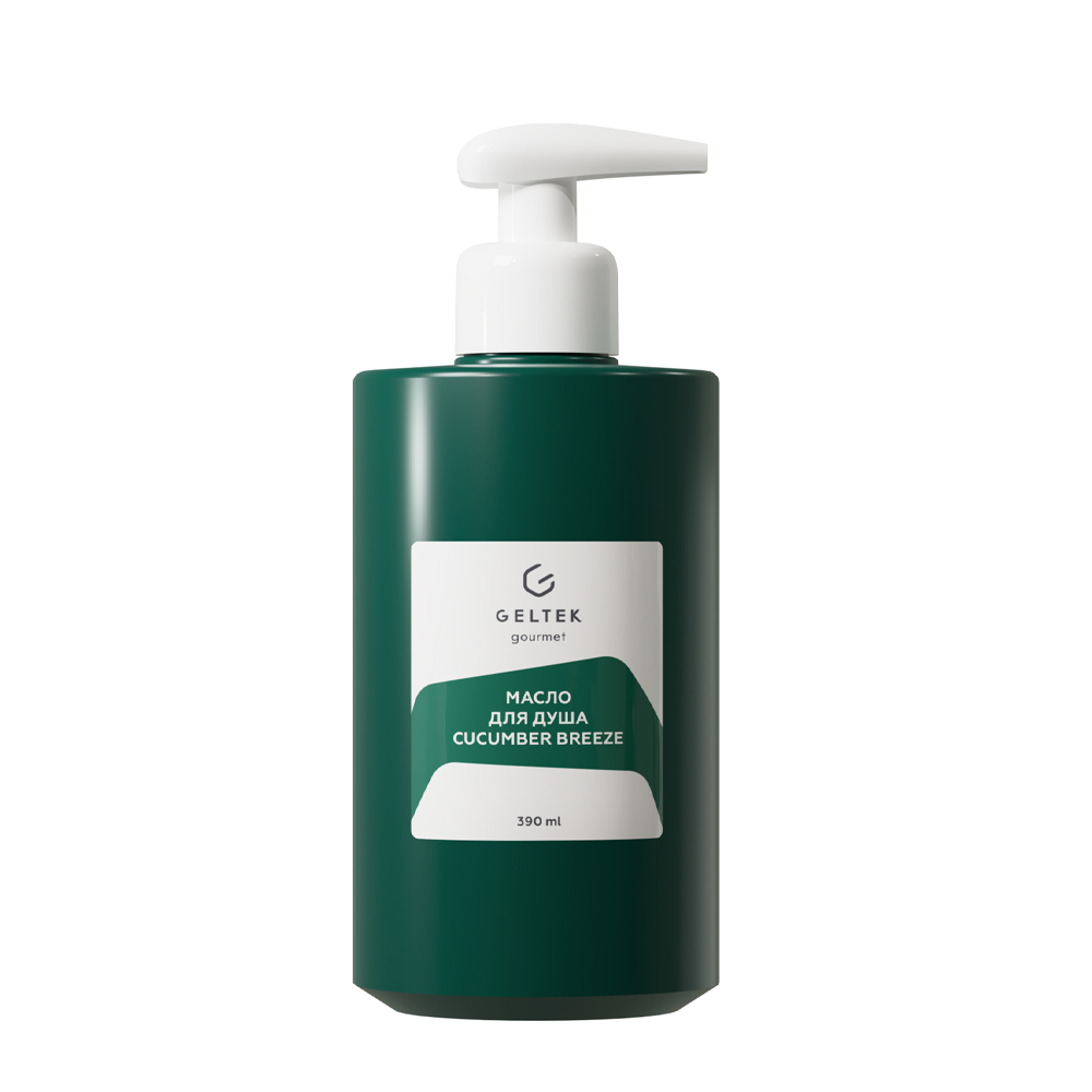 ГЕЛЬТЕК Масло для душа, Cucumber Breeze / Gourmet 390 мл, фото 1