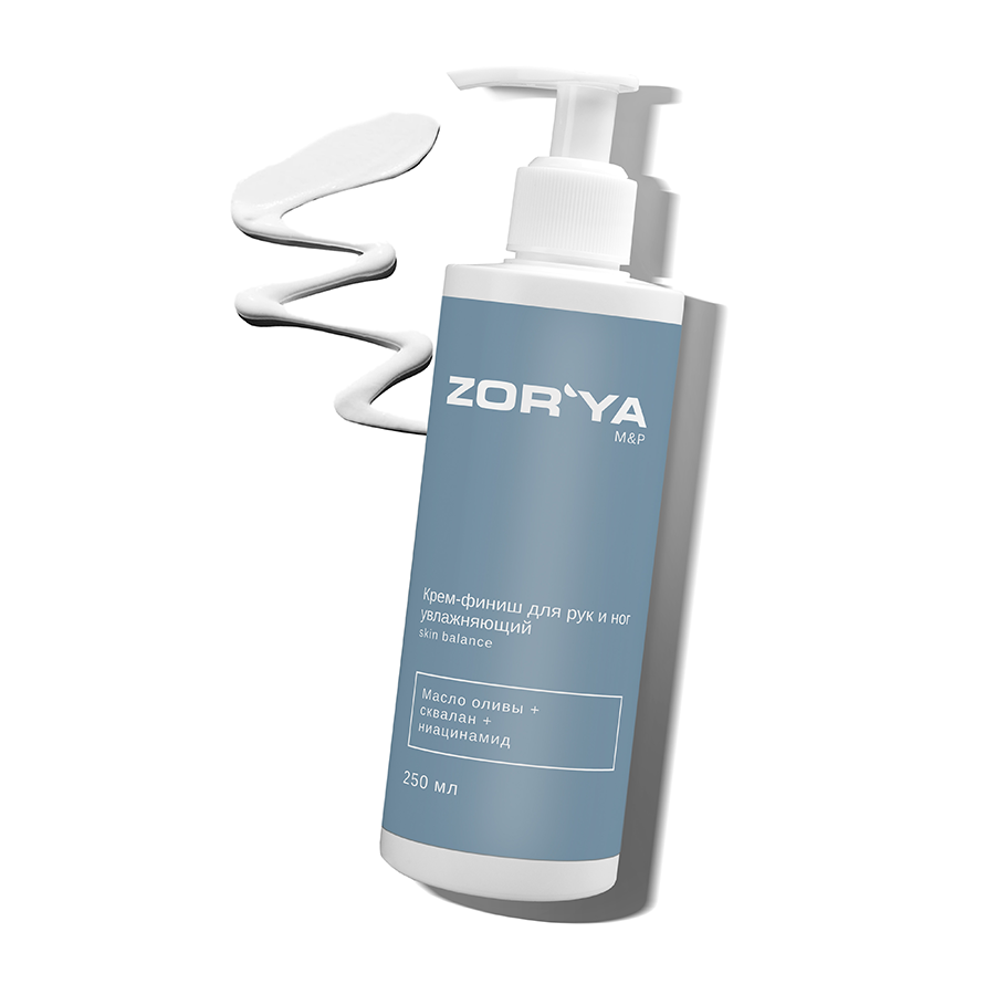 ZORYA Крем-финиш увлажняющий для рук и ног / Skin balance 250 мл, фото 2