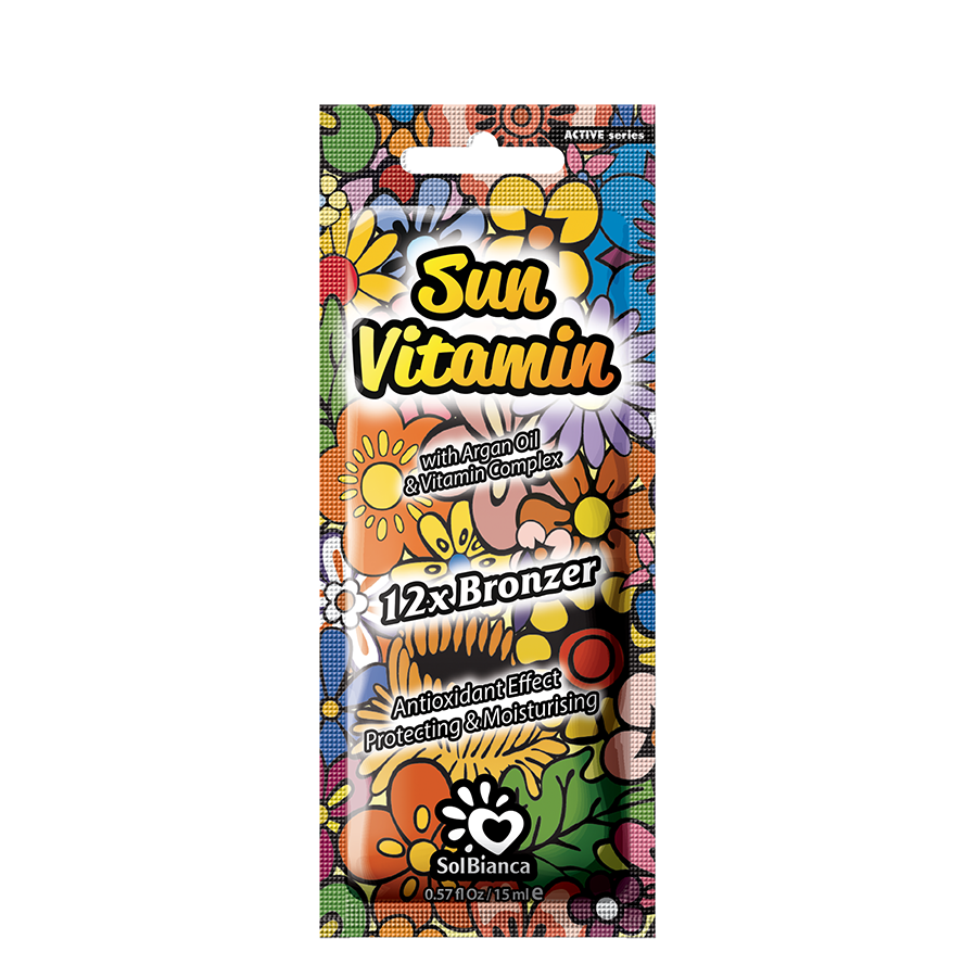 SOLBIANCA Крем-автозагар с маслом арганы, экстрактом женьшеня и витаминным комплексом / Sun Vitamin 15 мл, фото 2
