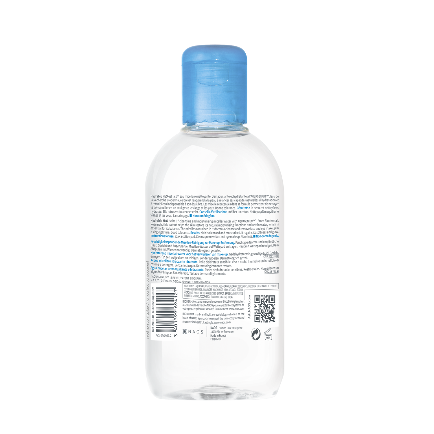 BIODERMA Вода мицеллярная гидрабио / H2O 250 мл, фото 2