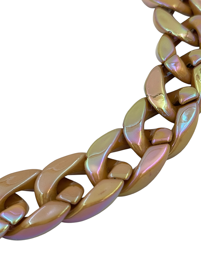 IWOU PROFESSIONAL Ожерелье Цепи глянцевая карамель, фото 3