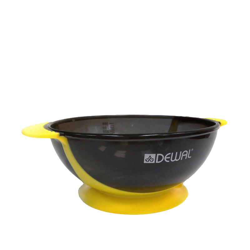 DEWAL PROFESSIONAL Чаша для краски с двумя ручками, с прорезиненной вставкой (желтая) 300 мл, фото 2