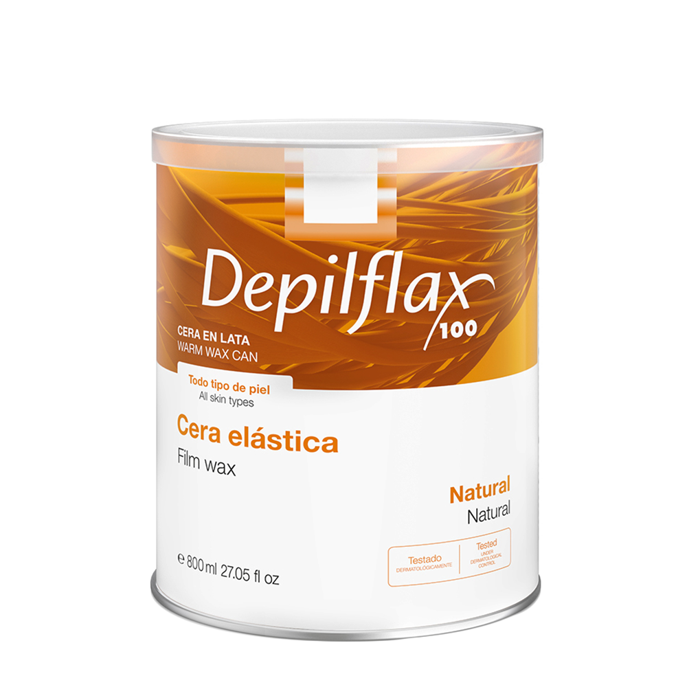 DEPILFLAX 100 Воск пленочный в банке / Cera Elastica Film Wax 800 гр, фото 1
