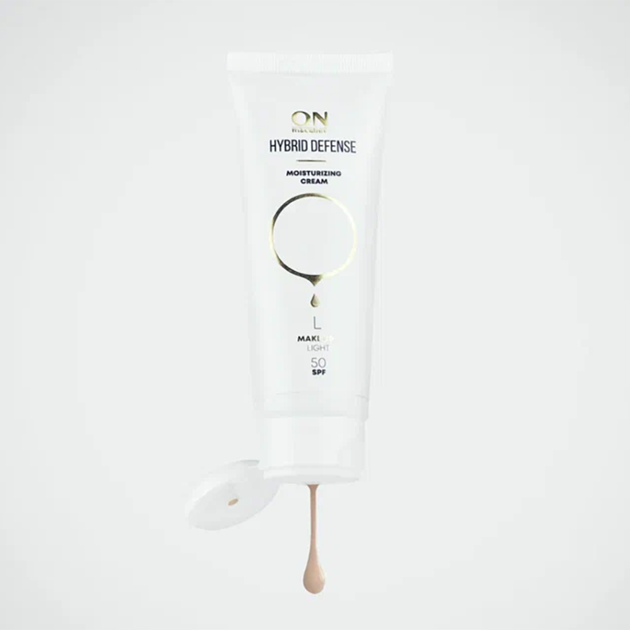 ONmacabim Крем-гибрид защитный c тонирующим эффектом Make Up Light SPF50 / System Plus 80 мл, фото 3