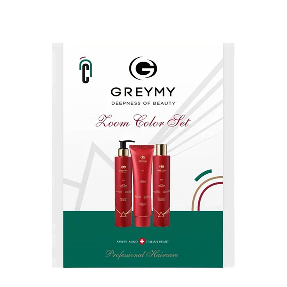 GREYMY Набор для окрашенных волос (шампунь 250 мл + кондиционер 250 мл + маска 150 мл) Zoom Color Set, фото 1