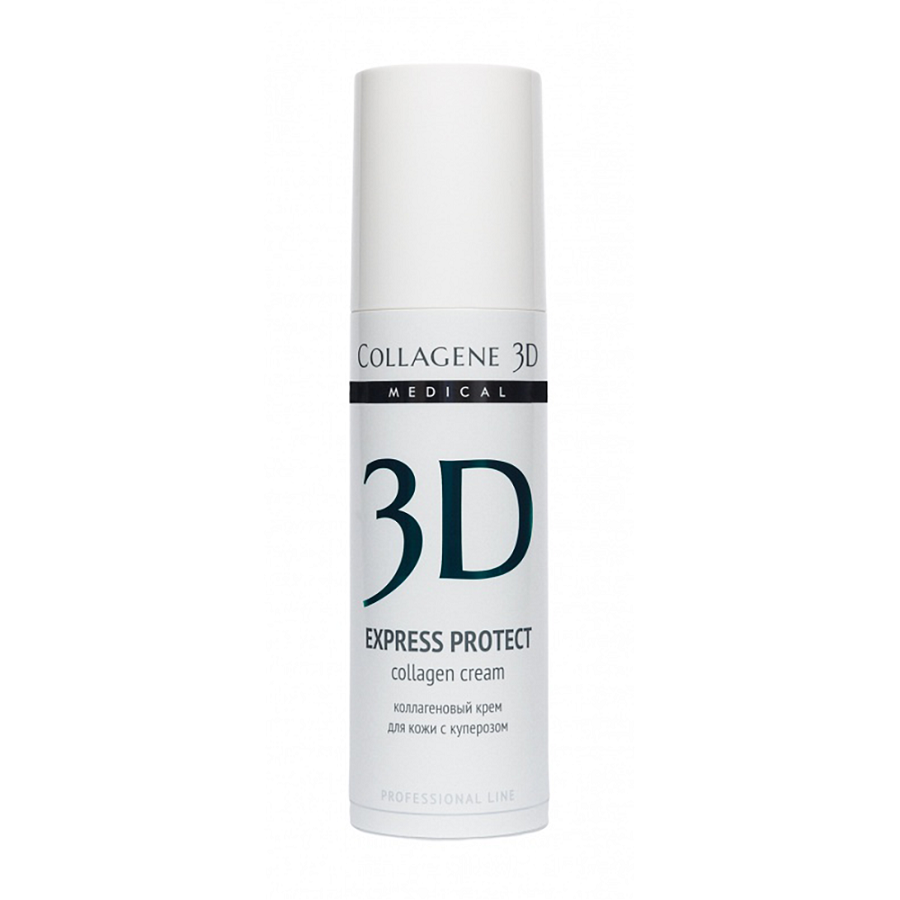 MEDICAL COLLAGENE 3D Крем с коллагеном и софорой японской для лица / Express Protect 150 мл проф., фото 2