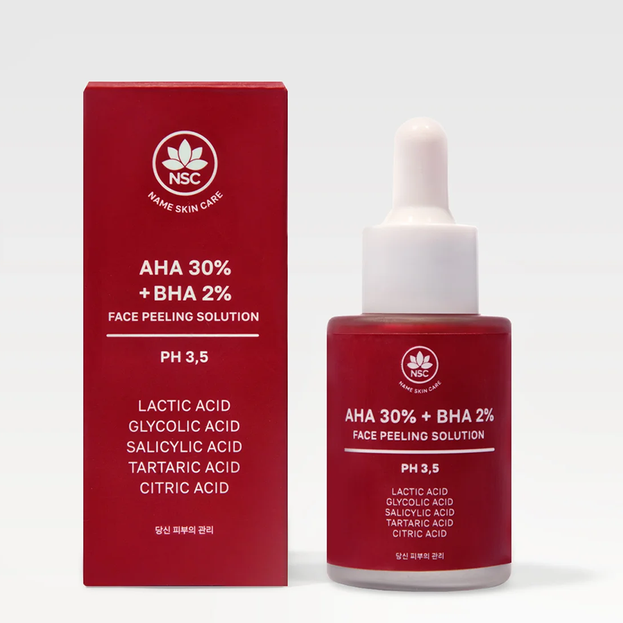 NAME SKIN CARE Пилинг кислотный для лица / AHA 30% + BHA 2% Facial Peeling Solution 30 мл, фото 2