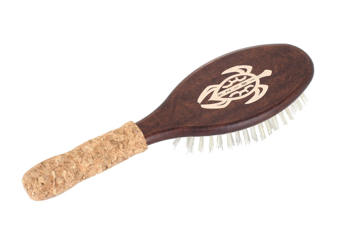 IBIZA HAIR Щетка массажная для волос, осветленная щетина, фото 4