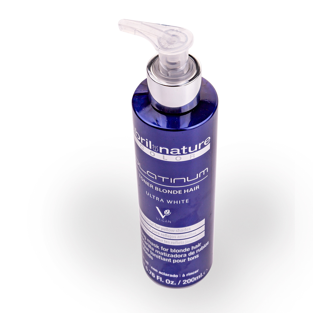 ABRIL ET NATURE Кондиционер тонирующий для светлых волос / Platinum Toner Blonde Hair 200 мл, фото 4
