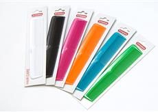 Расческа комбинированная, цветная 195 мм