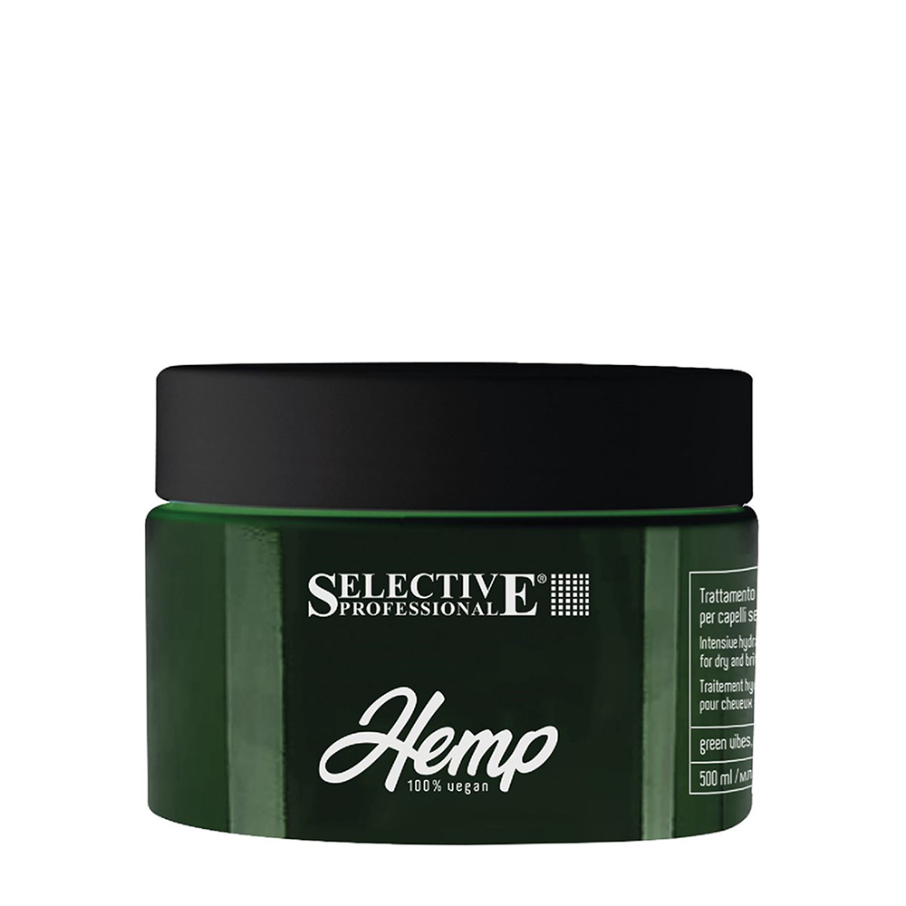 SELECTIVE PROFESSIONAL Гель-маска восстанавливающая и кондиционирующая для кожи головы и волос / HEMP 250 мл, фото 1