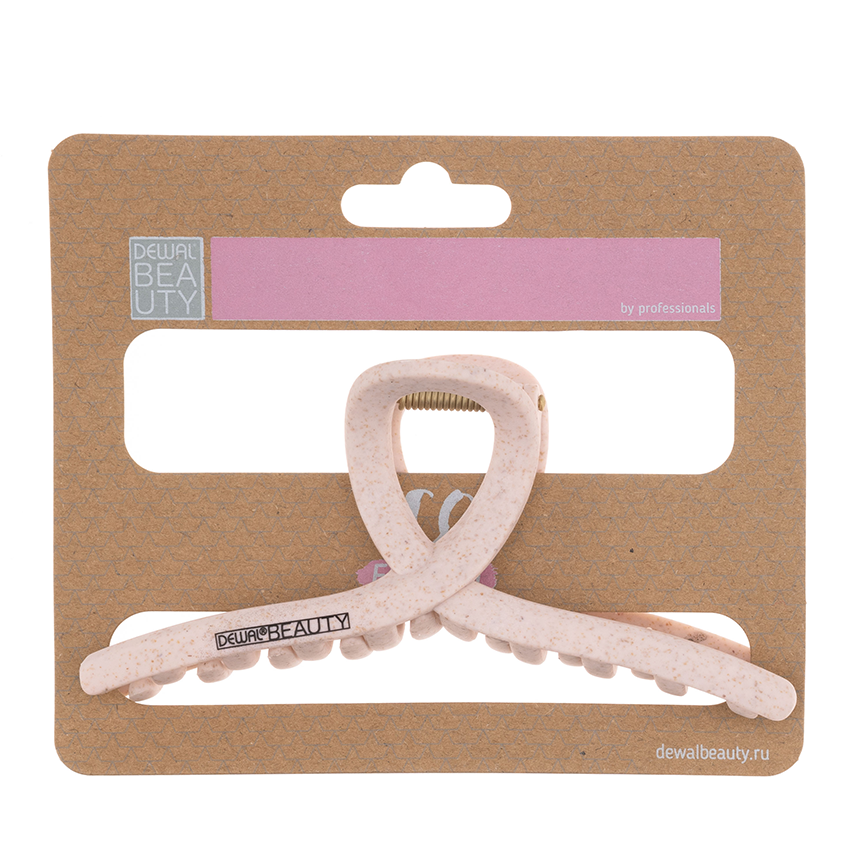 DEWAL BEAUTY Заколка-краб для волос, бабочка, розовая 1 шт, фото 3