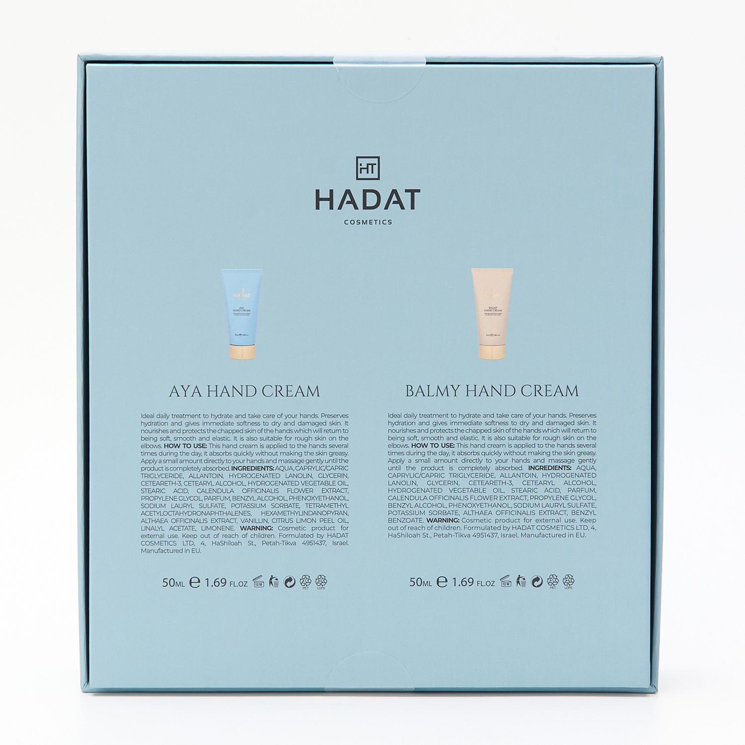 HADAT COSMETICS Набор для ухода для рук (крем для рук 2*50 мл) Touch Reset, фото 7