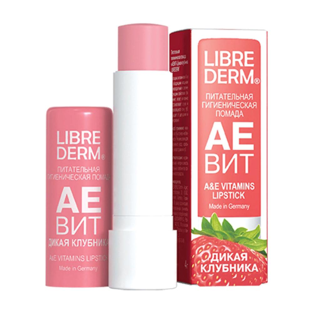 LIBREDERM Помада гигиеническая питательная, дикая клубника / AEVIT 4 г, фото 3
