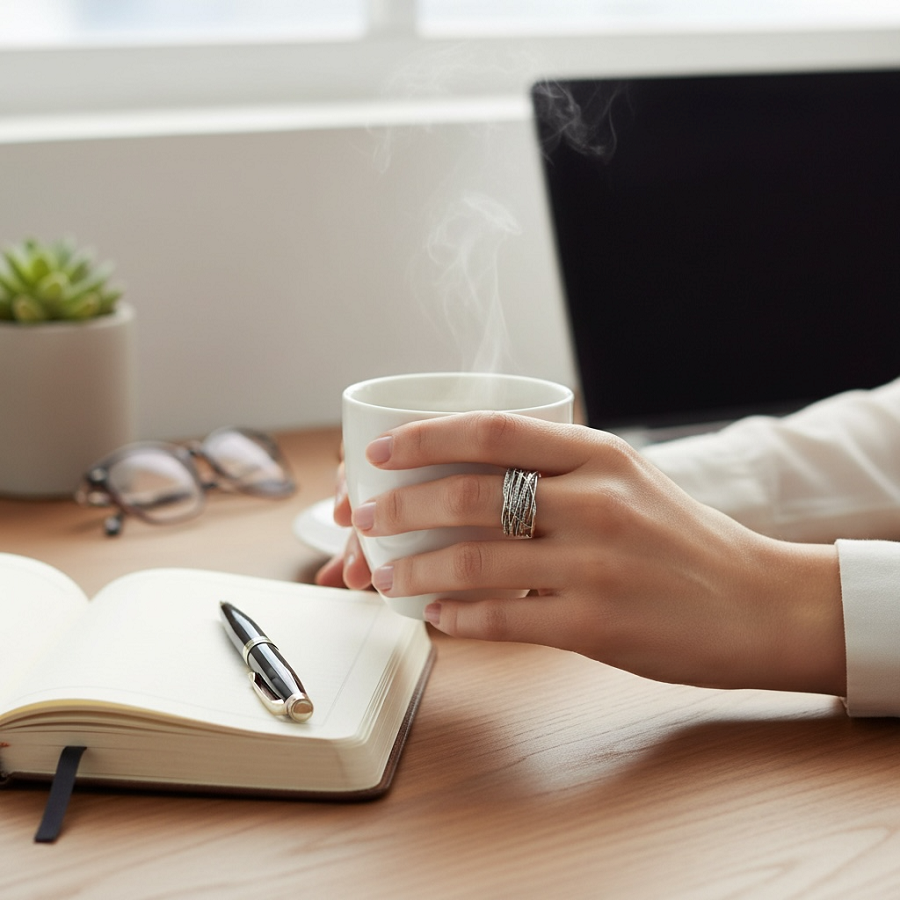 IWOU PROFESSIONAL Кольцо Серебряные нити, фото 4