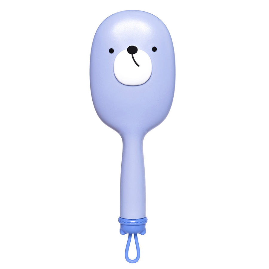 SOLOMEYA Расческа массажная для волос милый мишка, голубая / Cute Bear Massage Hair Brush Blue, фото 4