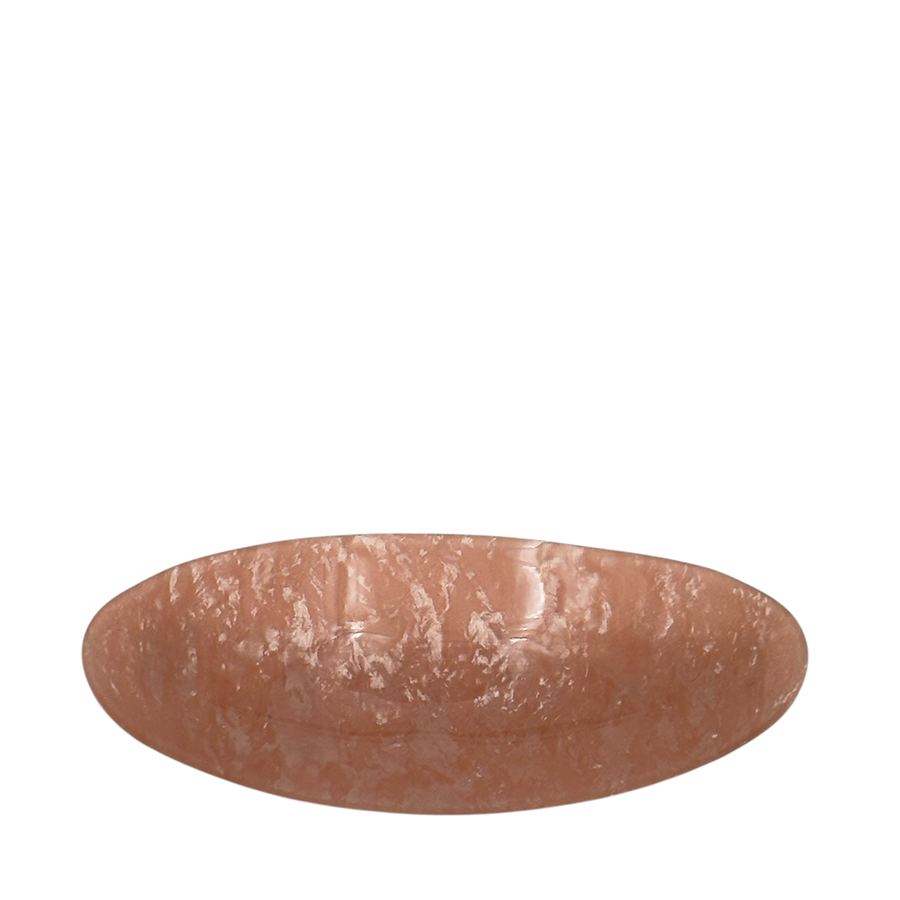 IWOU PROFESSIONAL Заколка - автомат Минерал овальная пудрово-розовая 4*10см, фото 2