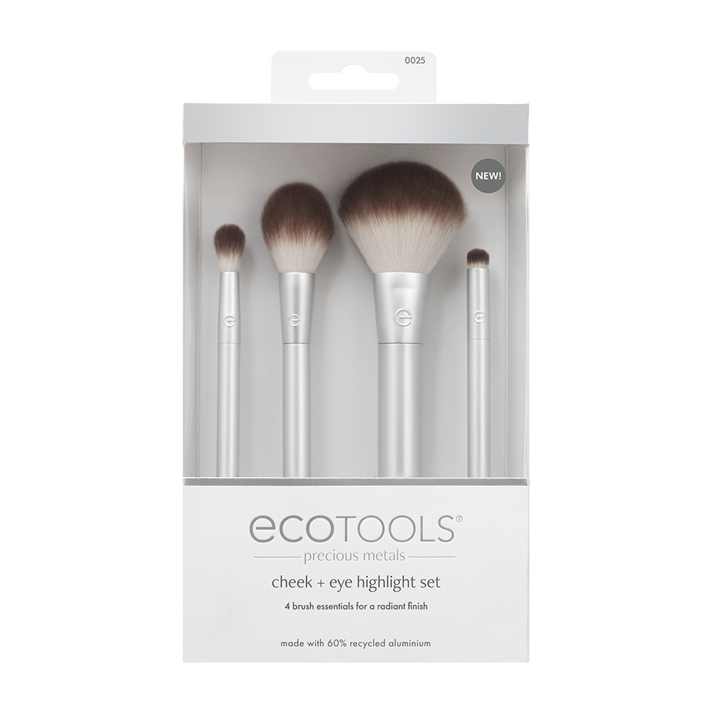 ECOTOOLS Набор кистей для макияжа / Precious Metals Cheek + Eye Highlight Set, фото 1