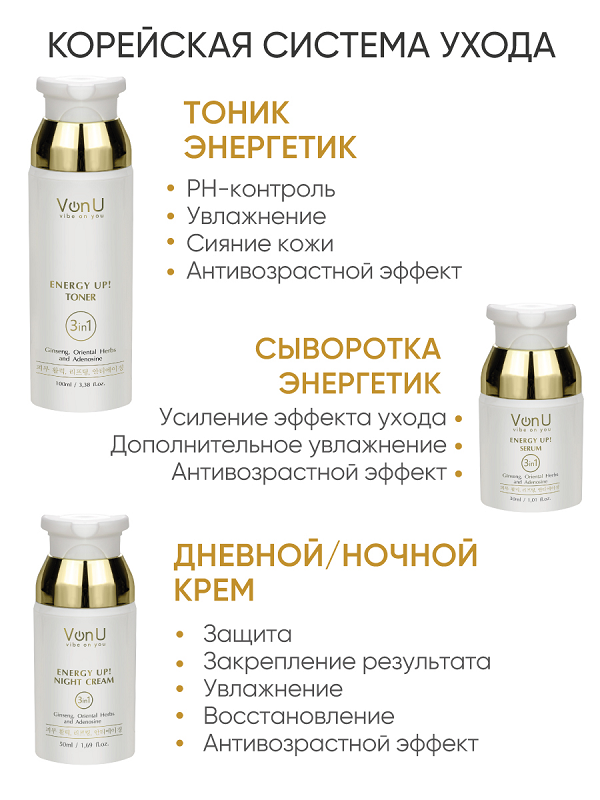 VON-U Крем-энергетик омолаживающий ночной для лица / ENERGY UP! Night Cream 50 мл, фото 4