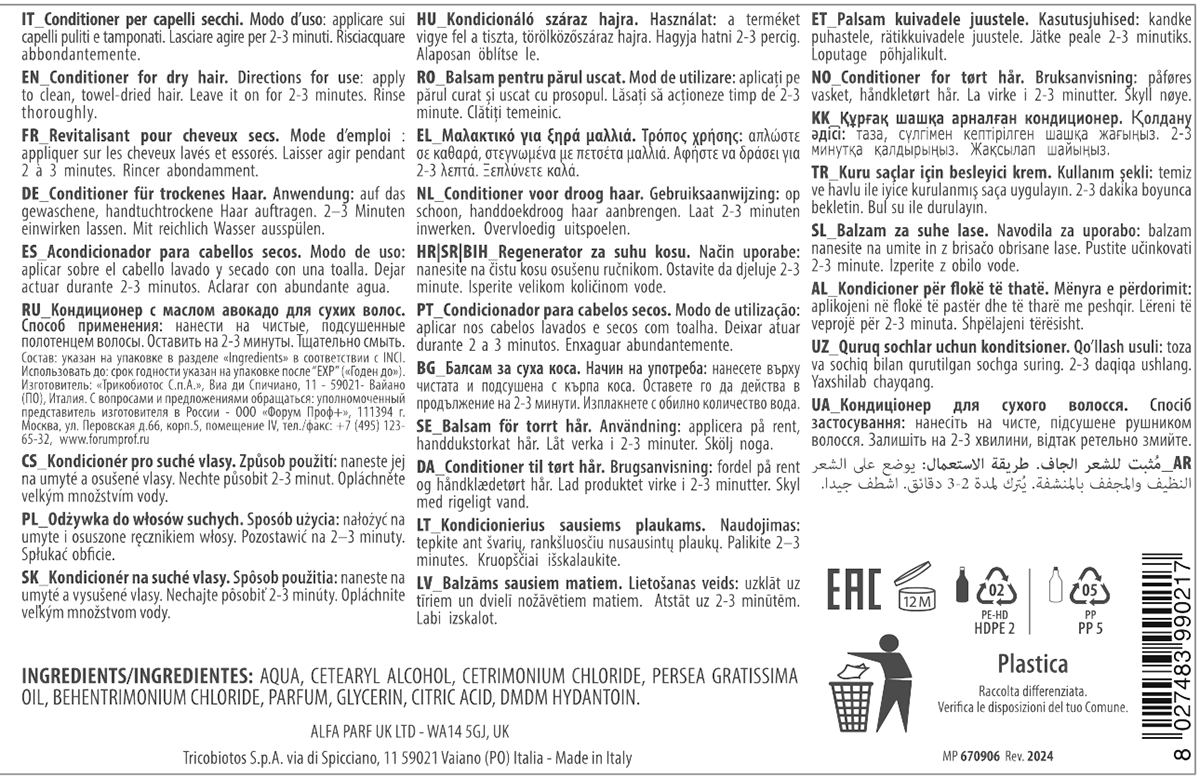 KEZY Кондиционер с маслом авокадо для сухих волос / I am AVOCADO 375 мл, фото 2