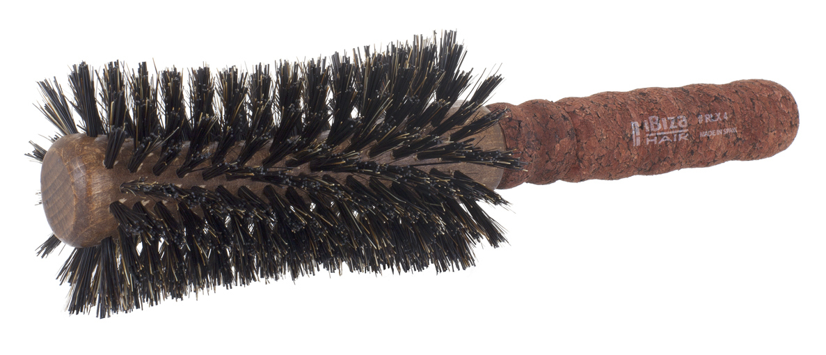 IBIZA HAIR Щетка вогнутая для укладки волос, диаметр 65 мм (красное пробковое дерево), фото 3