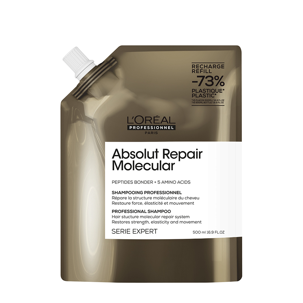 L'OREAL PROFESSIONNEL Шампунь для волос, рефил / Absolut Repair Molecular 500 мл, фото 1