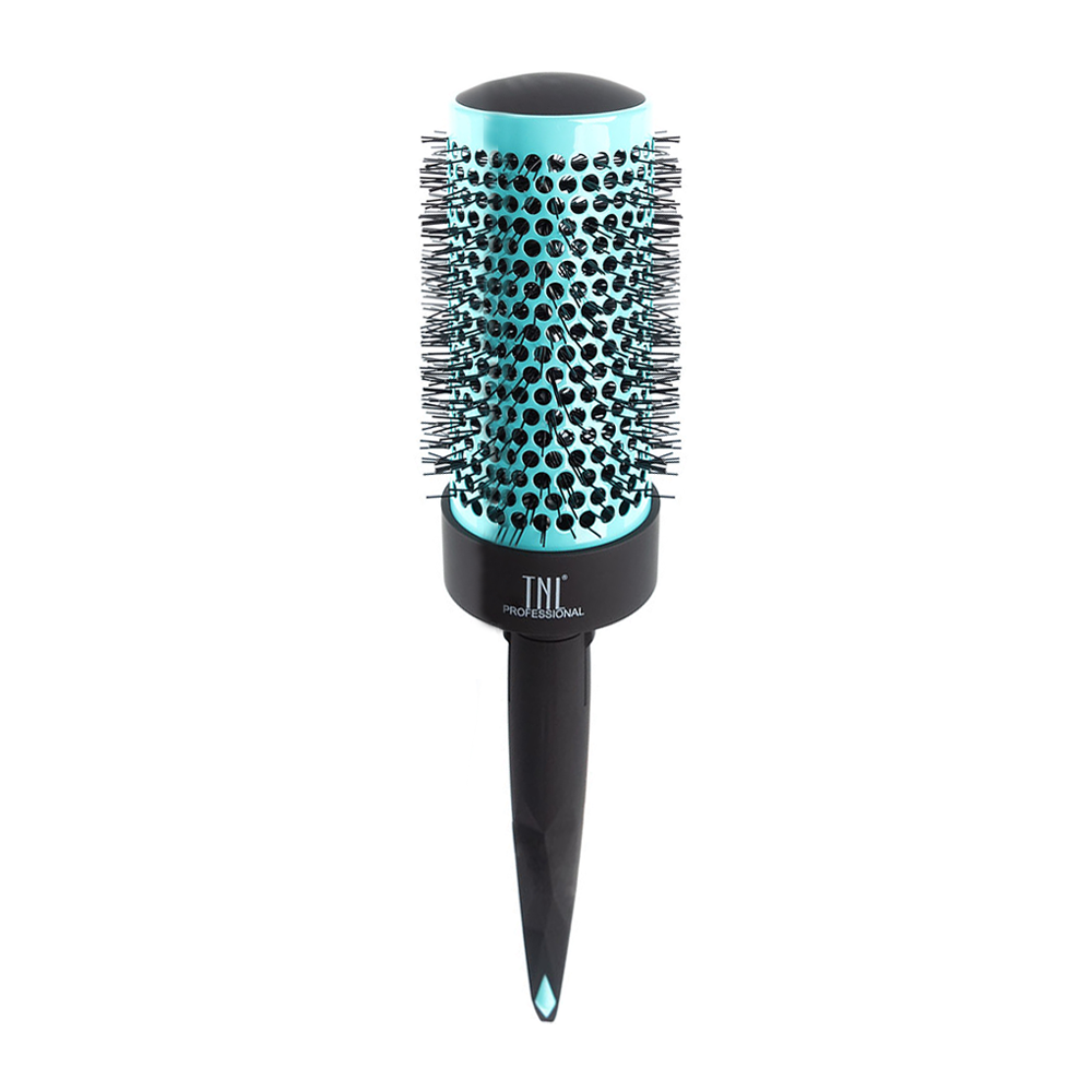 TNL Professional Термобрашинг для волос TNL алюминиевое покрытие, нейлоновые штифты, бирюзовый d 53 мм, фото 1