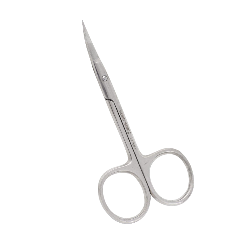 SILVER STAR Ножницы для кутикулы, тонкое укороченное лезвие / LE ROSE, фото 1