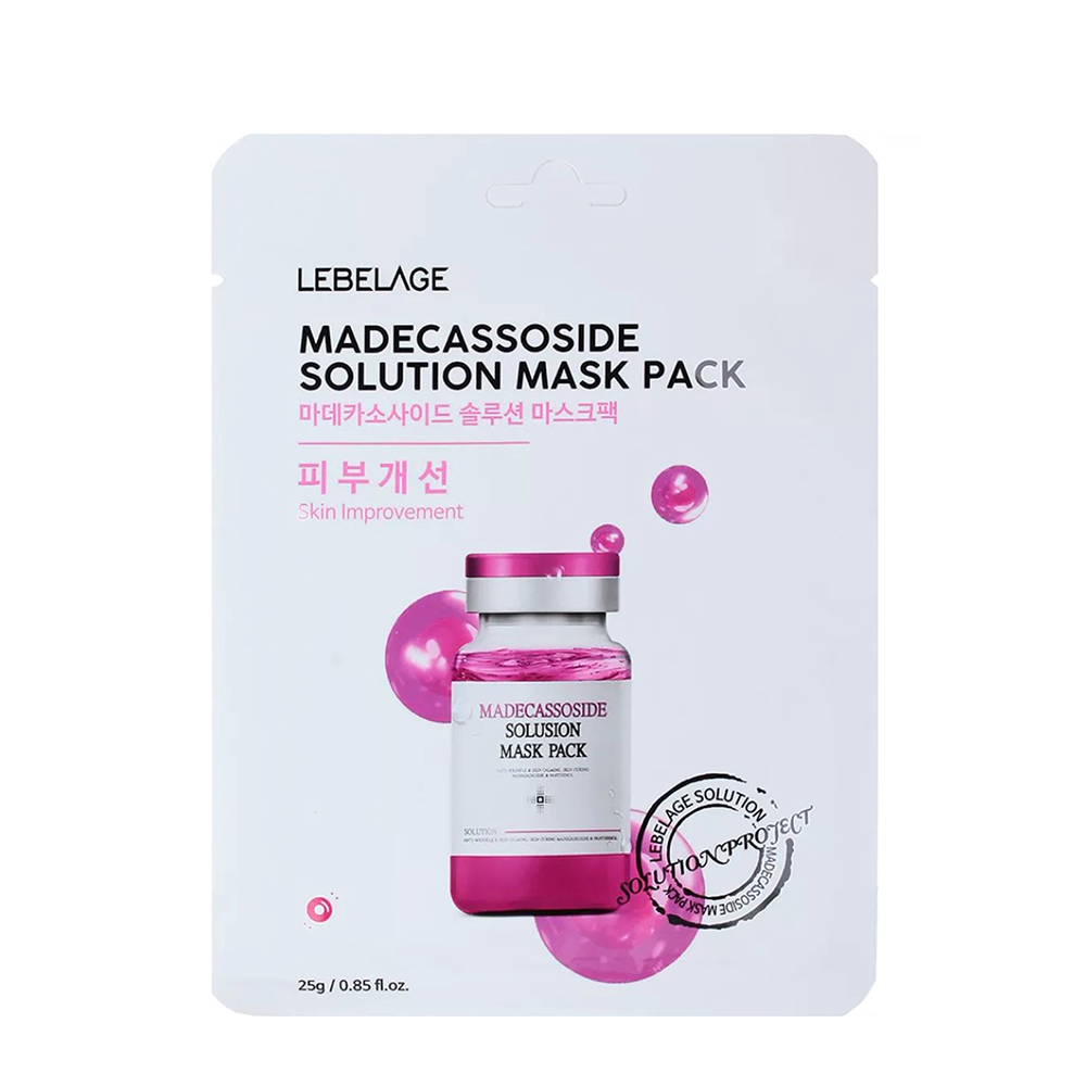 LEBELAGE Маска тканевая для лица с мадекассосидом / Lebelage Madecassoside Solution Mask Pack 25 гр, фото 1