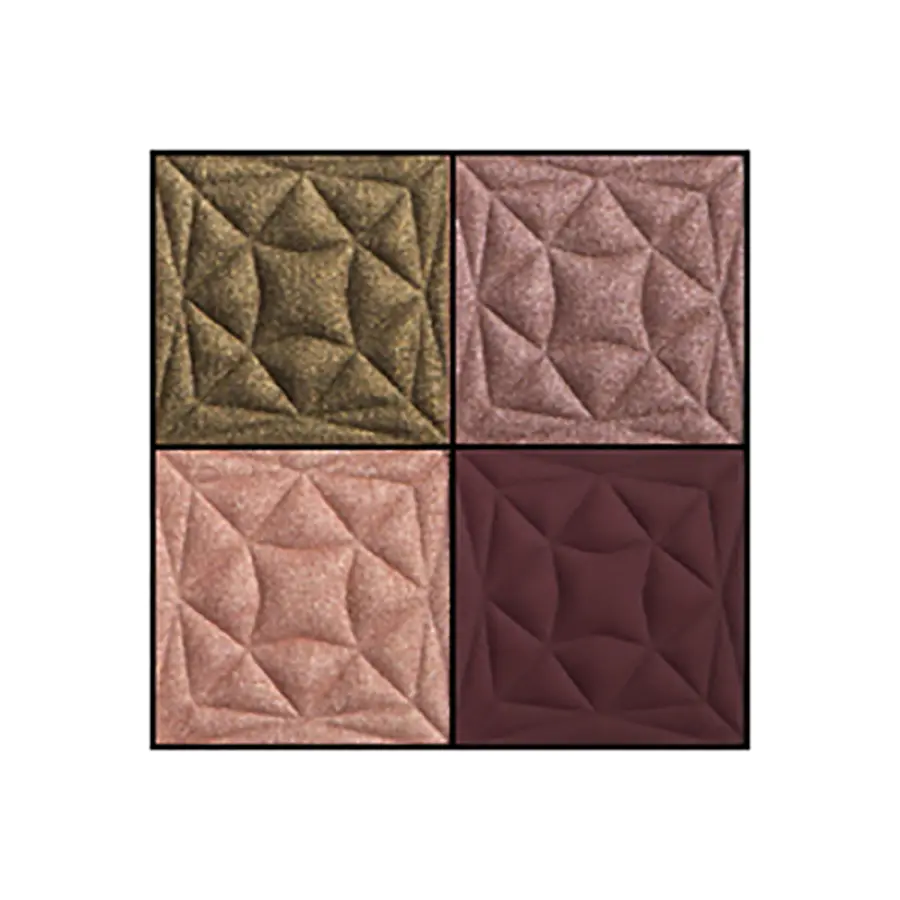 LARTE DEL BELLO Палетка теней, 03 оливково-бордовая / Quadro Eleganto shocking chic 8 гр, фото 4