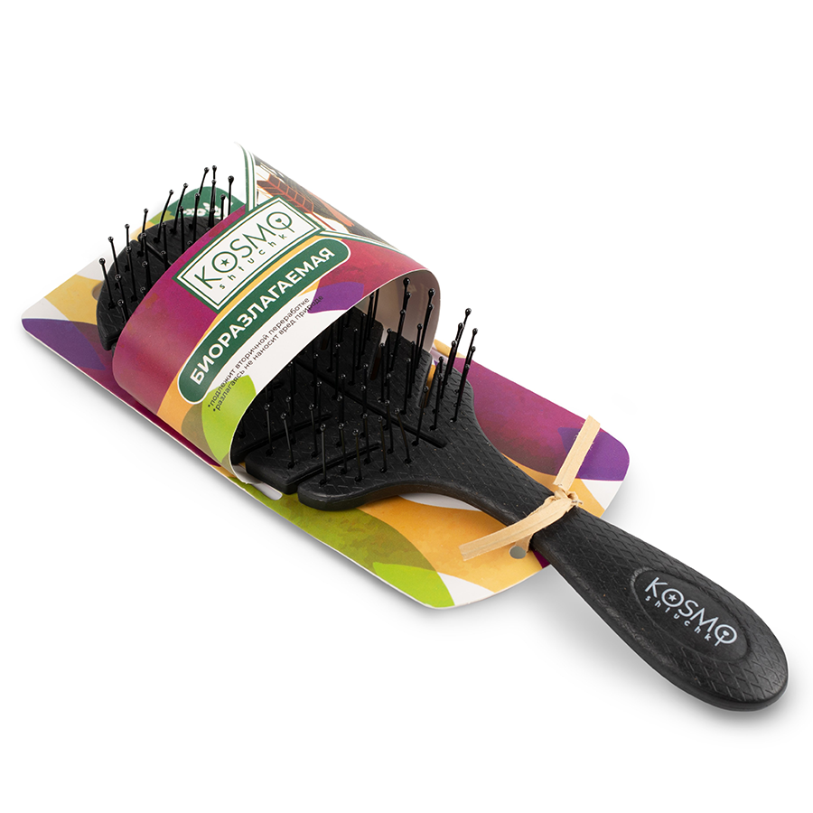 KOSMO SHTUCHKI Расчёска лепестковая 5439-M2, черная / KOSMO SHTUCHKI, фото 2