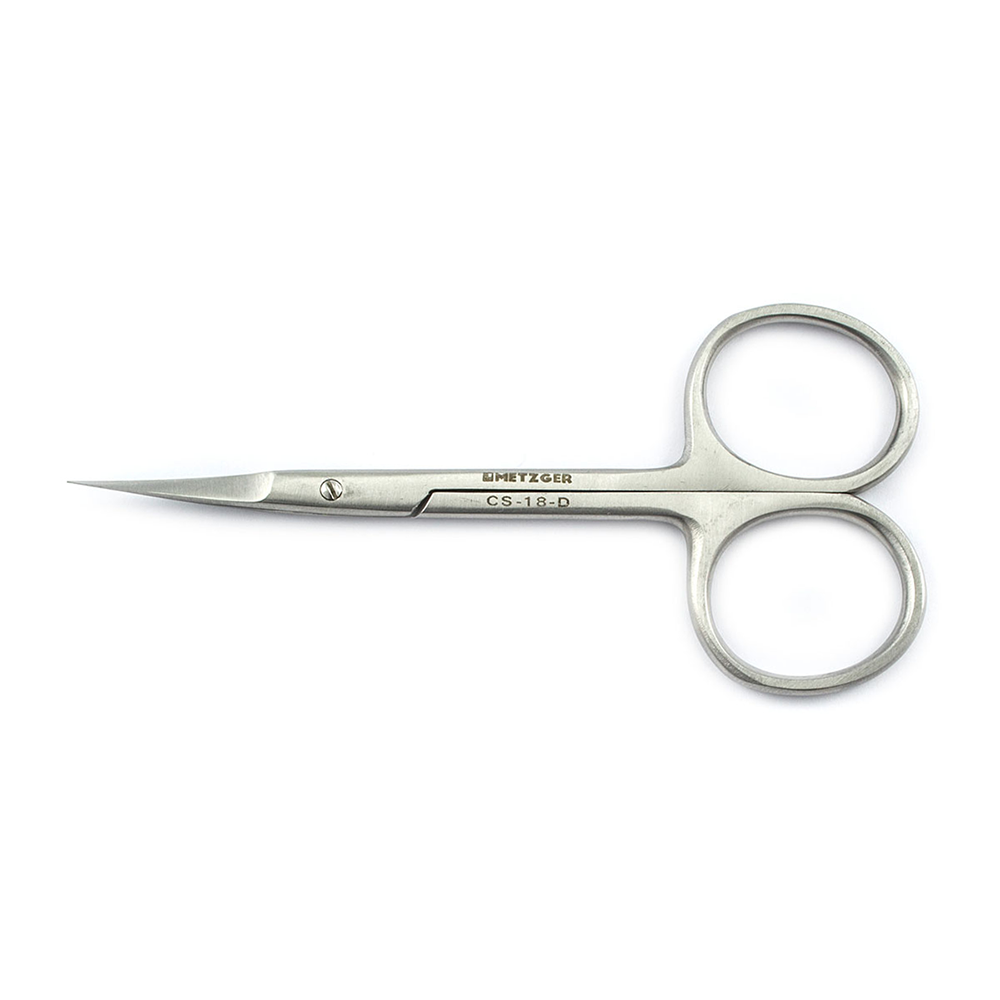 METZGER Ножницы для кожи CS-1/8-D (CVD), изогнутые матовые, фото 1