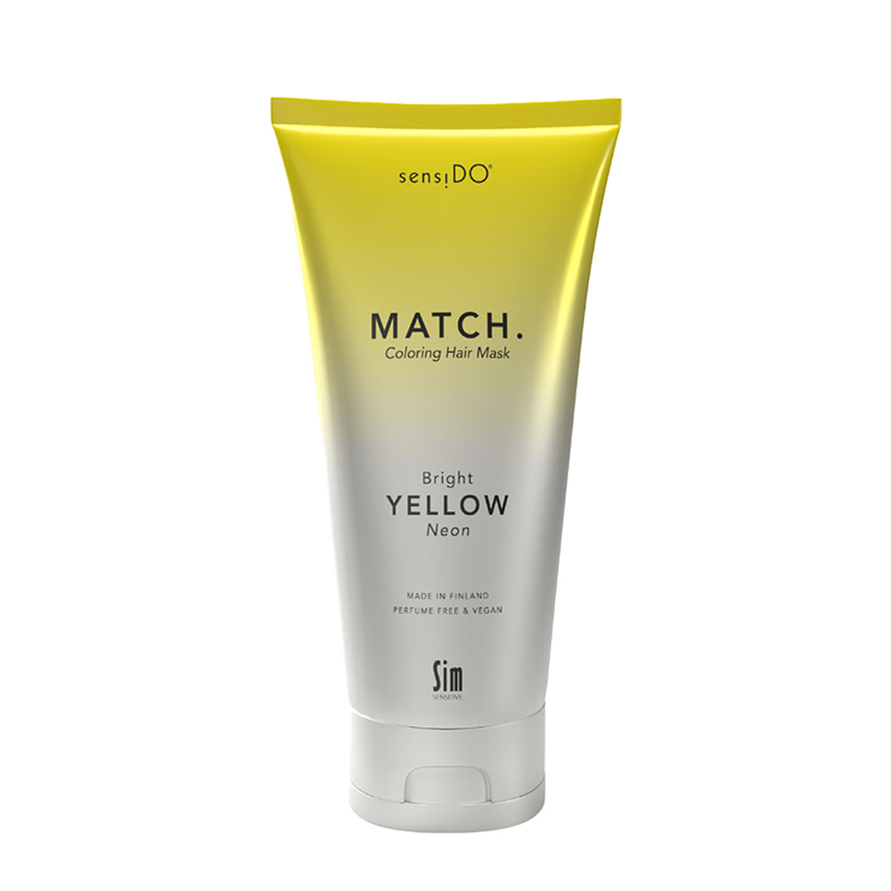 SIM SENSITIVE Маска оттеночная неоновая желтая / SensiDo Match Bright Yellow 200 мл, фото 1