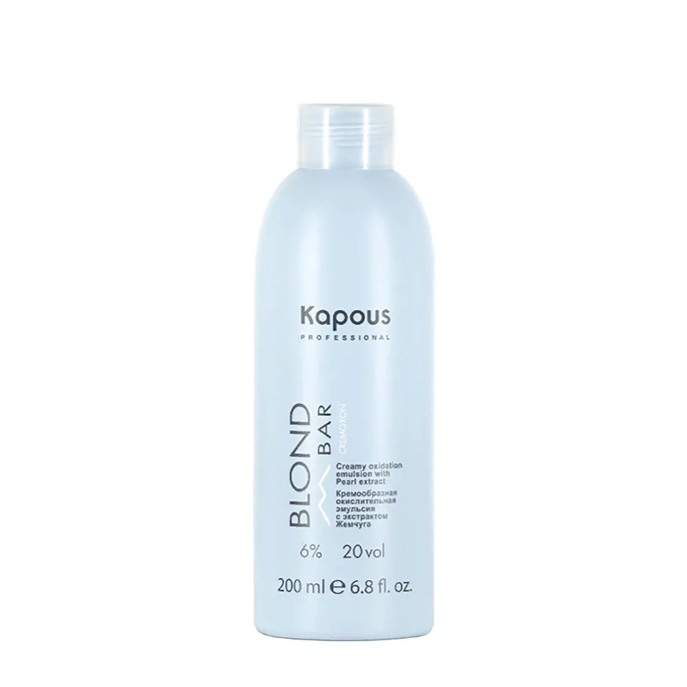 KAPOUS Эмульсия окислительная кремообразная с экстрактом жемчуга 6% / Blond Bar Blond Cremoxon 200 мл, фото 1