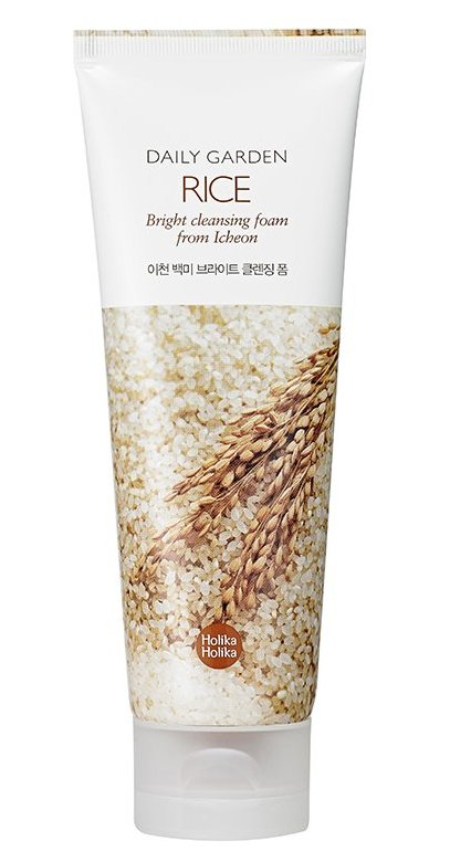 HOLIKA HOLIKA Пенка очищающая с рисом Дейли Гарден / Daily Garden Rice Bright cleansing foam from Icheon 120 мл, фото 1